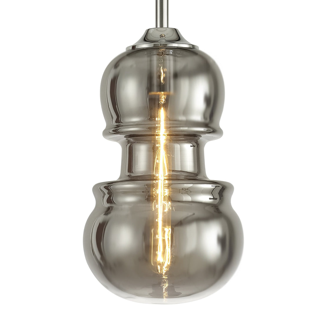 Mantra M6694 Sonata Pendant 22cm Round 1 Light Polished Chrome / Graphite