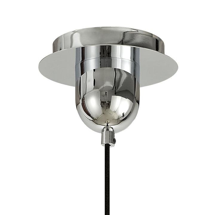 Mantra M6697 Sonata Pendant 15cm Round 1 Light Polished Chrome / Graphite