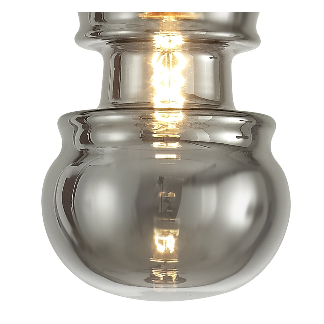 Mantra M6697 Sonata Pendant 15cm Round 1 Light Polished Chrome / Graphite