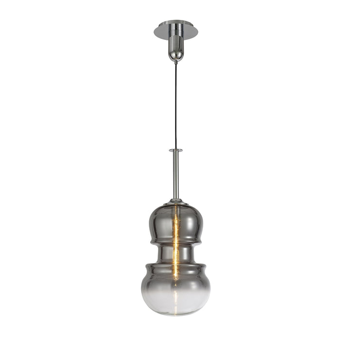 Mantra M6691 Sonata Pendant 29cm Round 1 Light Polished Chrome / Graphite