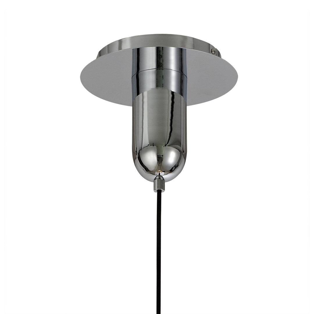 Mantra M6691 Sonata Pendant 29cm Round 1 Light Polished Chrome / Graphite