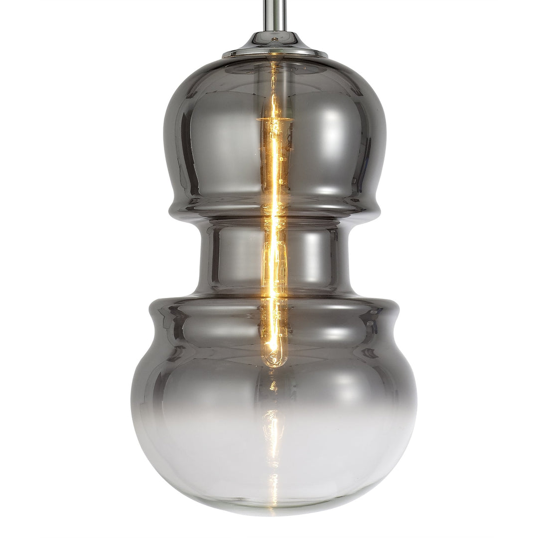 Mantra M6691 Sonata Pendant 29cm Round 1 Light Polished Chrome / Graphite