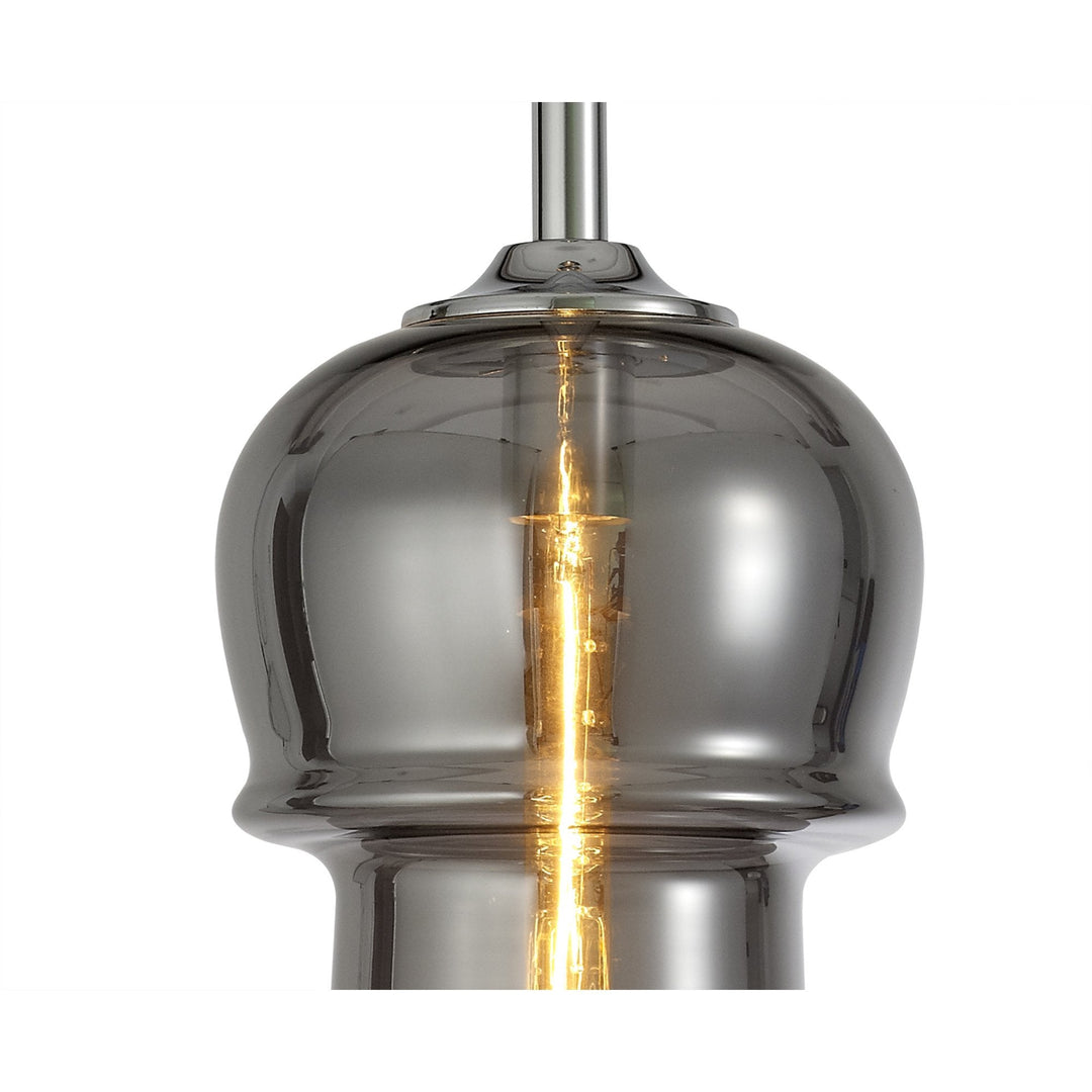 Mantra M6691 Sonata Pendant 29cm Round 1 Light Polished Chrome / Graphite