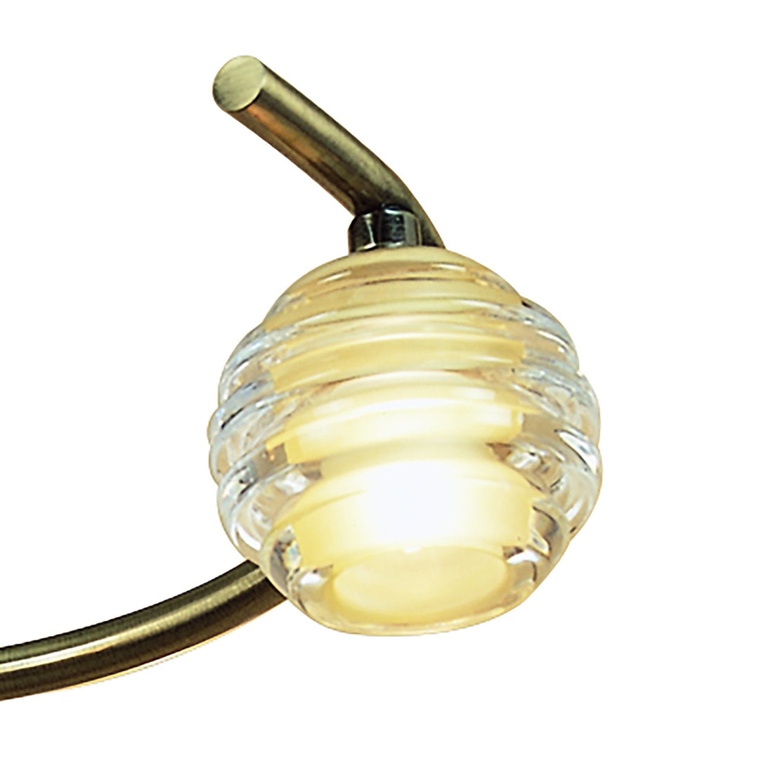 Mantra M8012/1 Sphere Semi Flush 4 Light G9 Antique Brass