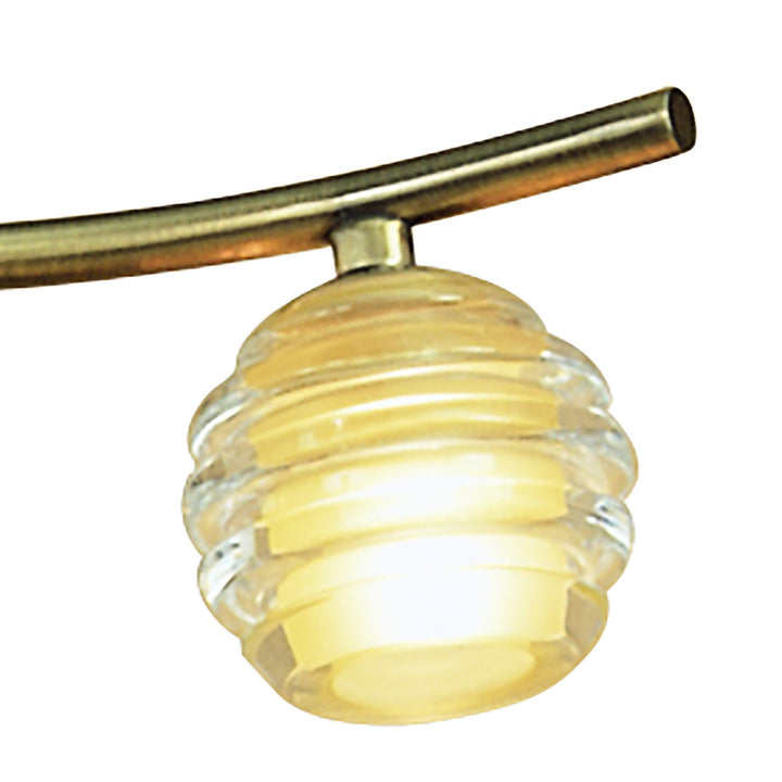 Mantra M8012/1 Sphere Semi Flush 4 Light G9 Antique Brass