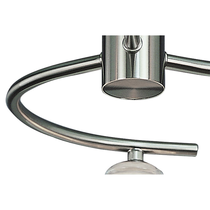 Mantra M8003/1 Sphere Semi Flush 3 Light G9 Satin Nickel