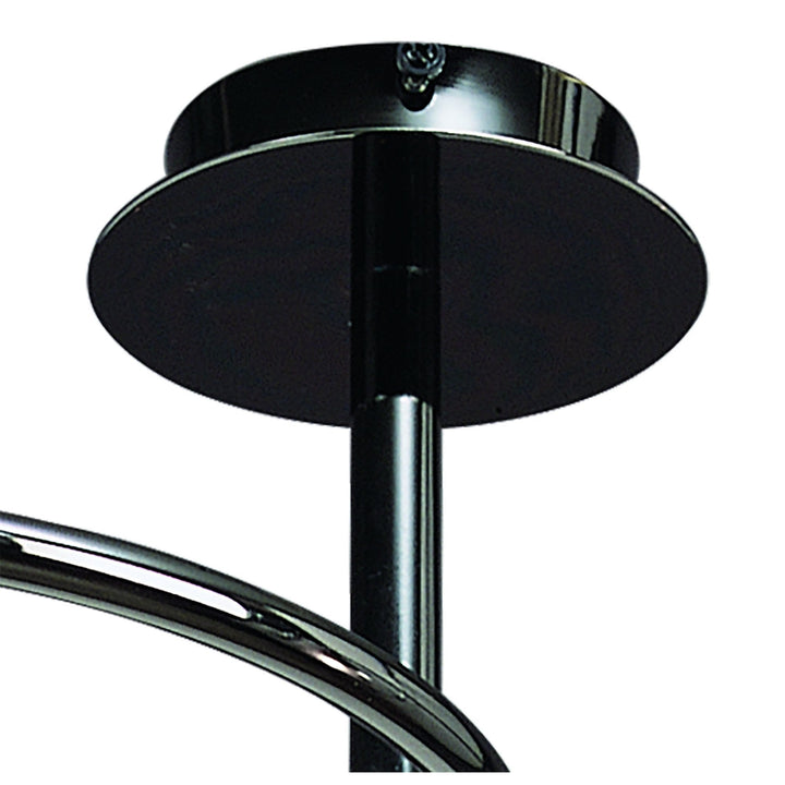 Mantra M8008/1 Sphere Semi Flush 4 Light G9 Black Chrome