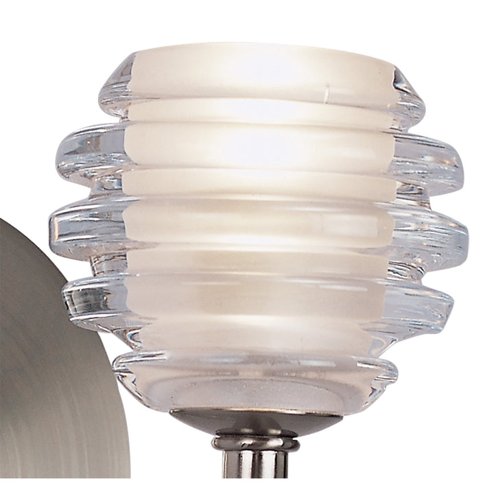 Mantra M8001/1 Sphere Wall Lamp Switched 1 Light G9 Satin Nickel