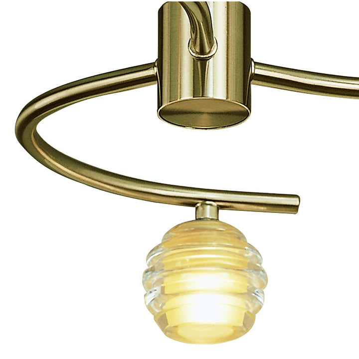 Mantra M8011/1 Sphere Semi Flush 3 Light G9 Antique Brass