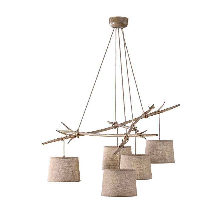 Mantra M6175 Sabina 5 Light Pendant Imitation wood