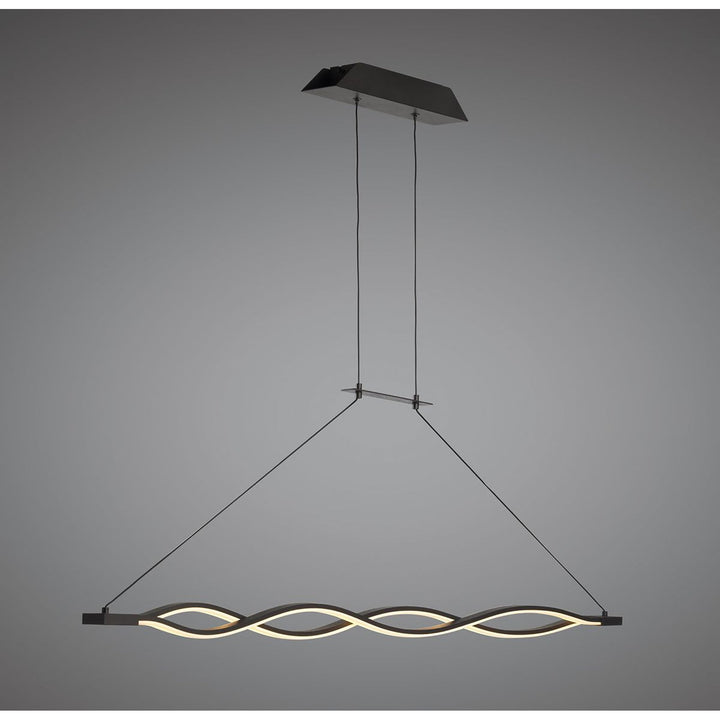 Mantra M5400 Sahara Brown Oxide Pendant LED Brown Oxide White Acrylic