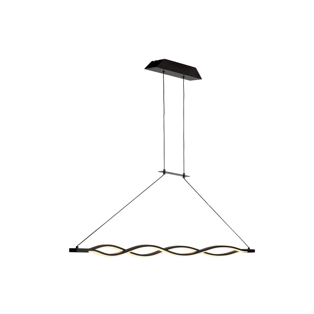 Mantra M5817 Sahara Pendant LED Dimmable Frosted Acrylic Brown Oxide