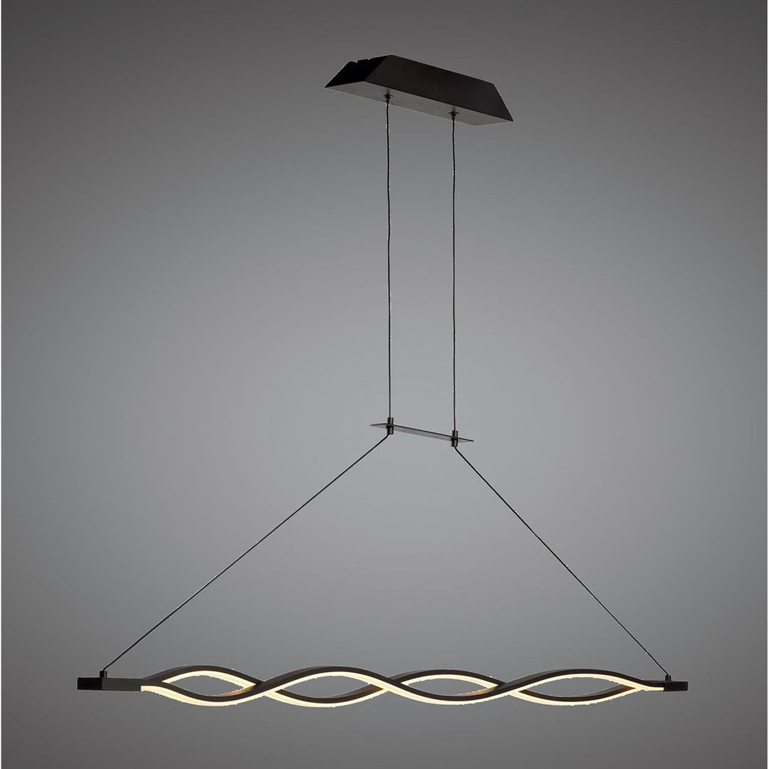 Mantra M5817 Sahara Pendant LED Dimmable Frosted Acrylic Brown Oxide