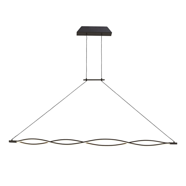 Mantra M5818 Sahara XL Pendant LED Dimmable Frosted Acrylic Brown Oxide