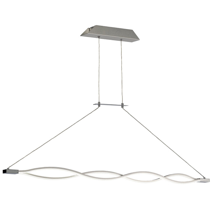 Mantra M4865 Sahara XL Pendant LED Silver Frosted Acrylic Polished Chrome