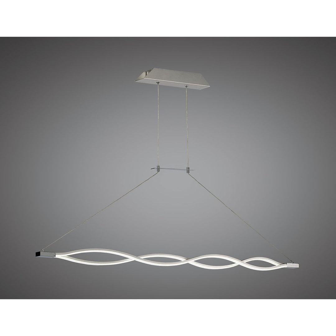 Mantra M4865 Sahara XL Pendant LED Silver Frosted Acrylic Polished Chrome