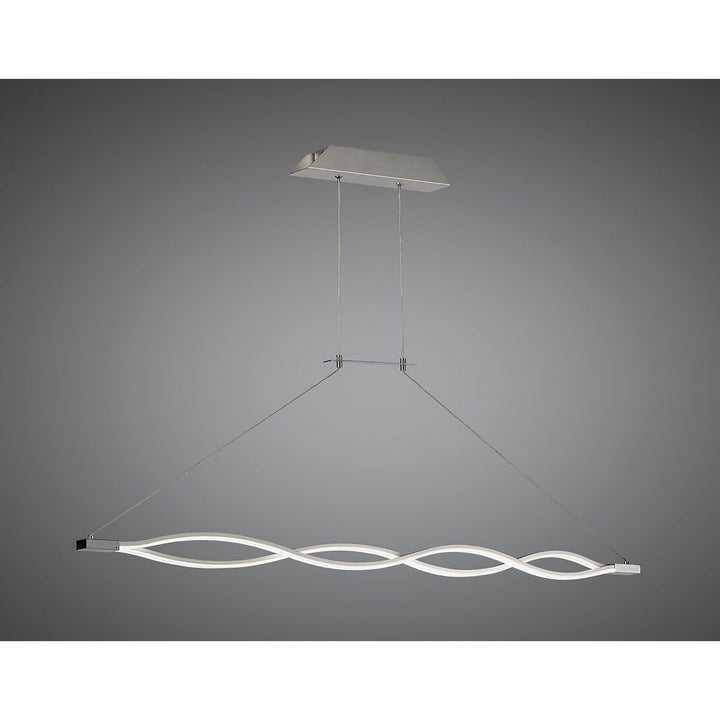 Mantra M4865 Sahara XL Pendant LED Silver Frosted Acrylic Polished Chrome