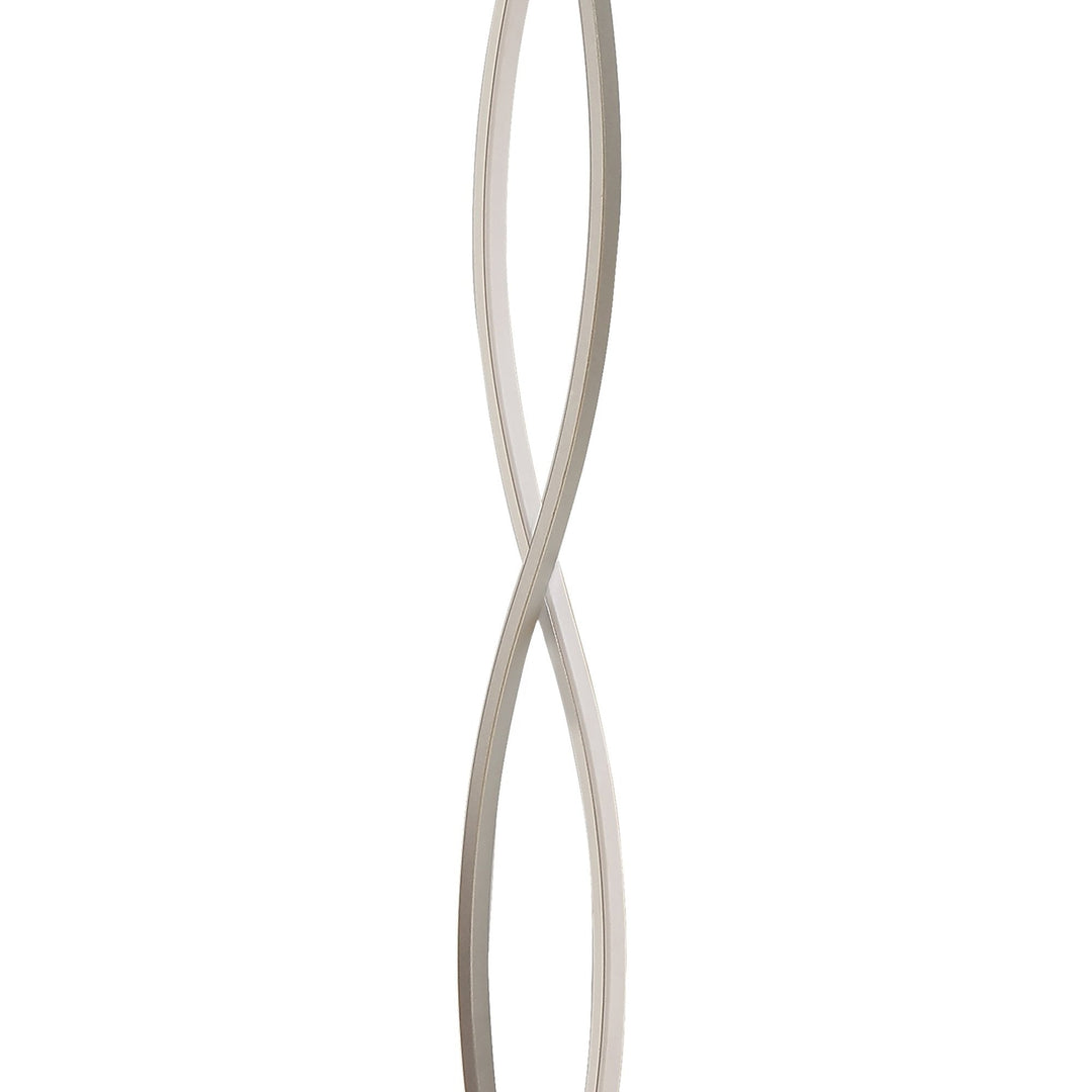 Mantra M4866 Sahara XL Floor Lamp LED Dimmable Silver Frosted Acrylic Polished Chrome