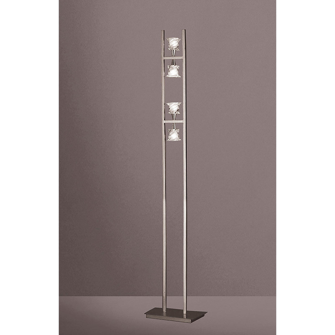 Mantra M3034 Salomon Floor Lamp 4 Light G9 Satin Nickel