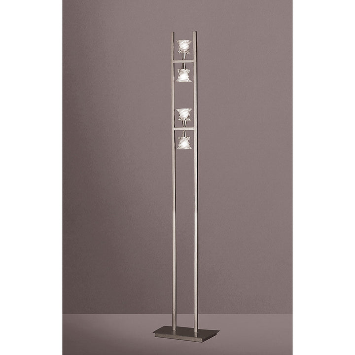 Mantra M3034 Salomon Floor Lamp 4 Light G9 Satin Nickel