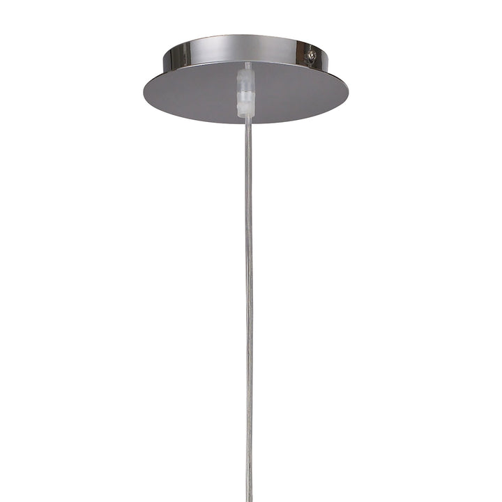 Mantra M0670 Sintesys Pendant E27 1 Light E27 Polished Chrome/White Acrylic