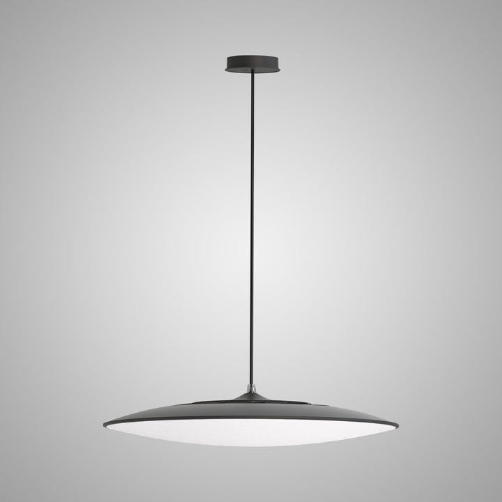 Mantra M8102 Slim LED Pendant 46cm Round 50W LED Black