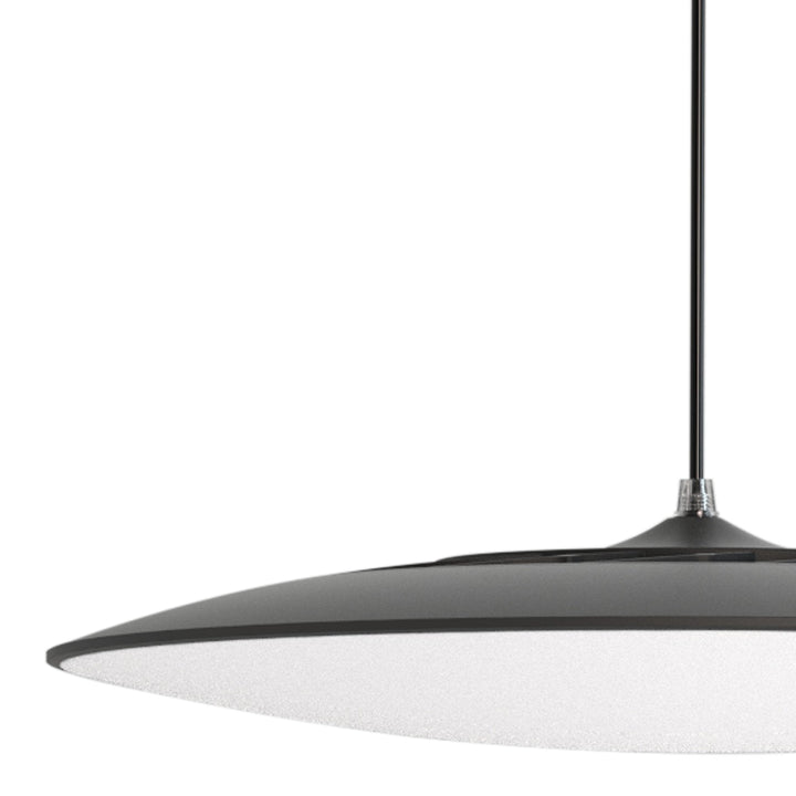 Mantra M8102 Slim LED Pendant 46cm Round 50W LED Black