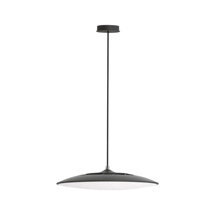 Mantra M8106 Slim LED Pendant 25cm Round 16W LED Black