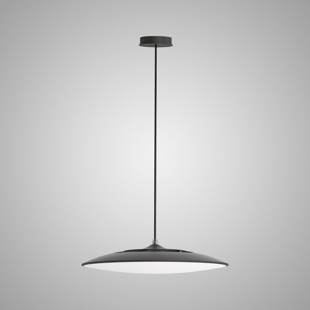 Mantra M8106 Slim LED Pendant 25cm Round 16W LED Black