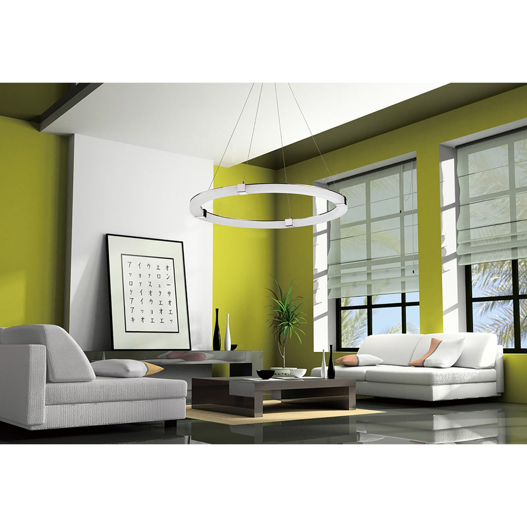 Mantra M8164/1 Taccía Wall Lamp 14W LED Large Polished Chrome/Frosted Acrylic