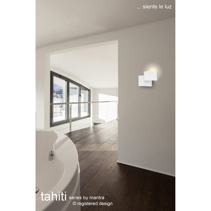 Mantra MC0089 Tahiti Wall Light Wave 6W LED Matt White