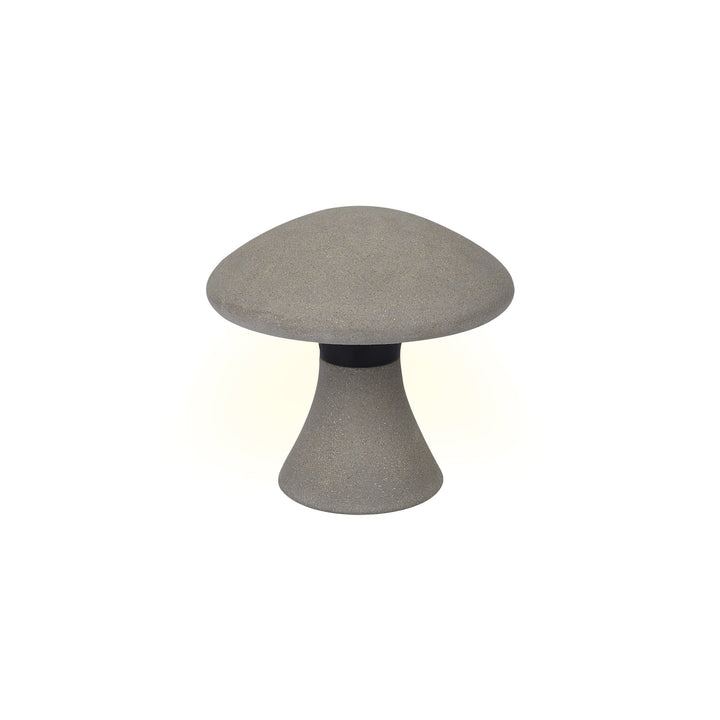 Mantra M7105 Taos Outdoor Small Mushroom Bollard 6.5W LED Dark Grey Cement