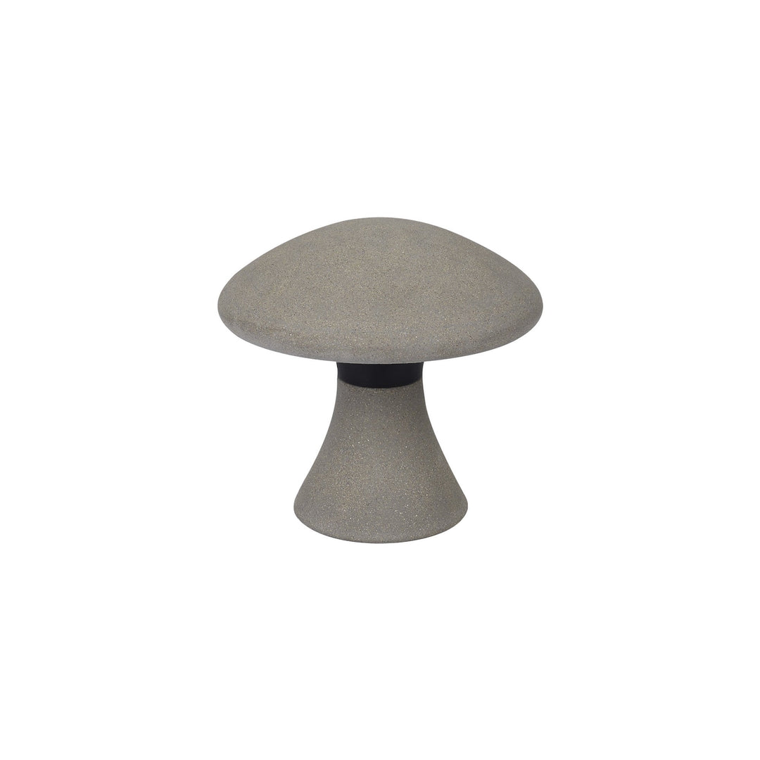 Mantra M7105 Taos Outdoor Small Mushroom Bollard 6.5W LED Dark Grey Cement