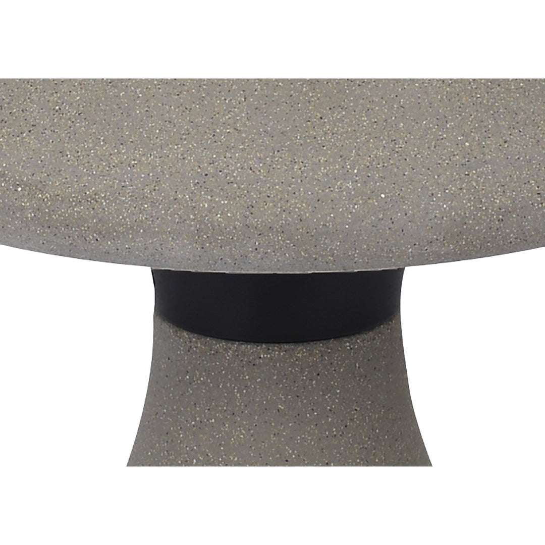 Mantra M7105 Taos Outdoor Small Mushroom Bollard 6.5W LED Dark Grey Cement