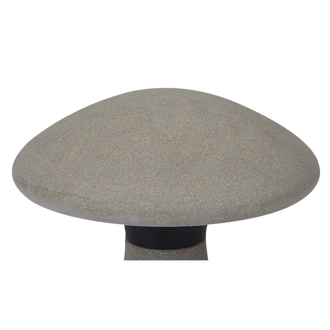 Mantra M7105 Taos Outdoor Small Mushroom Bollard 6.5W LED Dark Grey Cement
