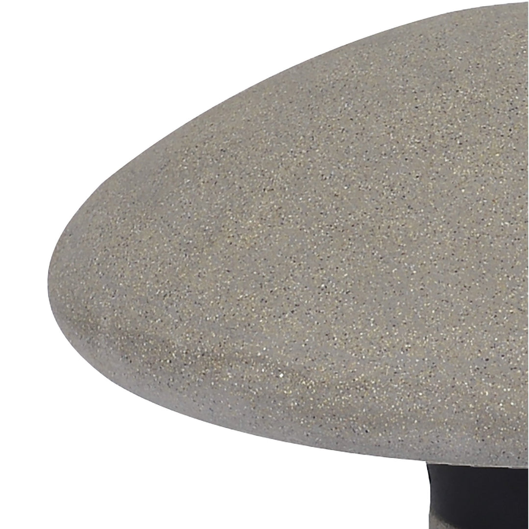 Mantra M7105 Taos Outdoor Small Mushroom Bollard 6.5W LED Dark Grey Cement