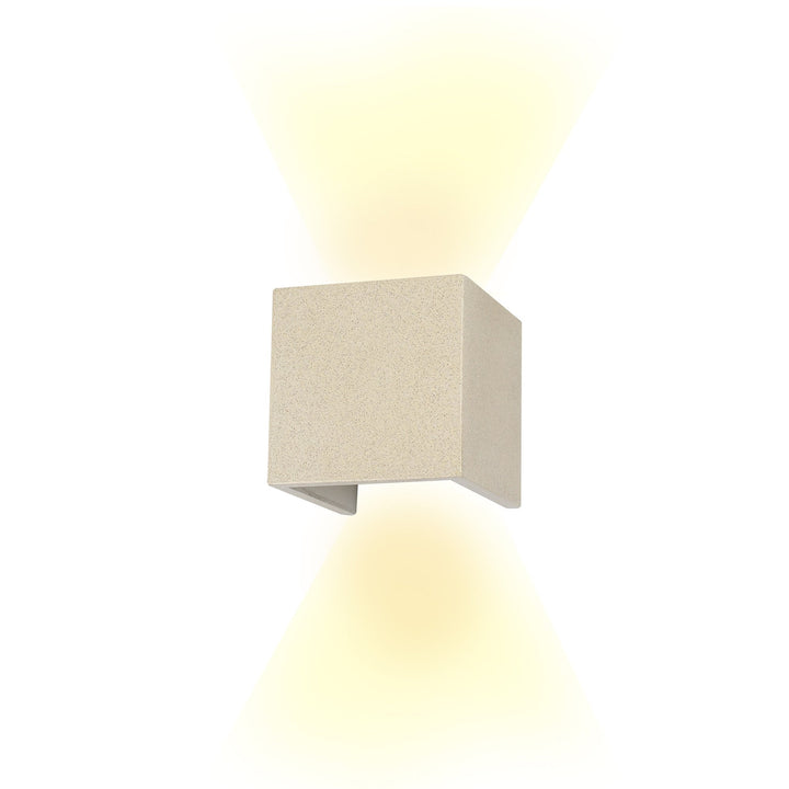 Mantra M7109 Taos Outdoor Wall Lamp 12W LED White Cement