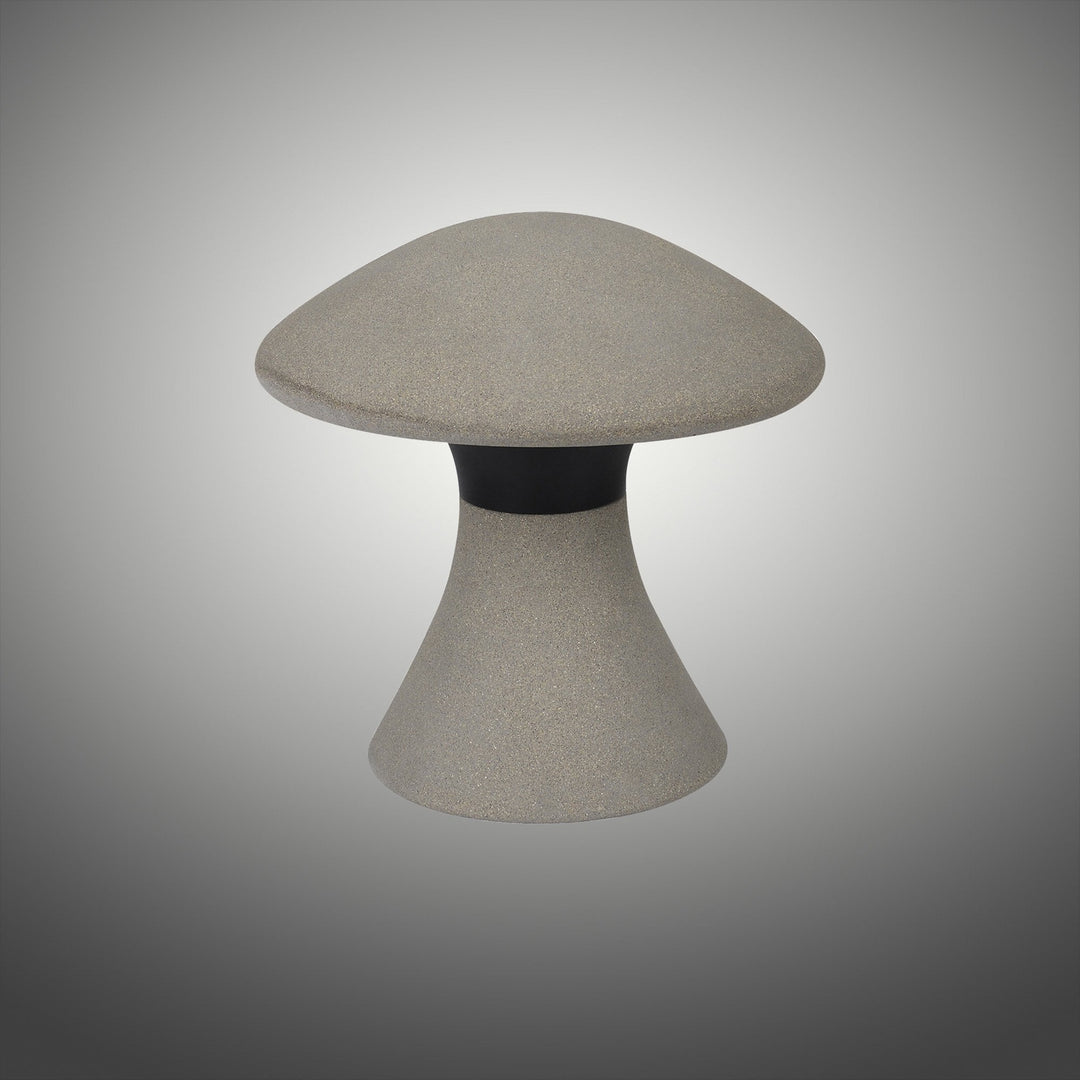 Mantra M7106 Taos Outdoor Large Mushroom Bollard 12W LED Dark Grey Cement