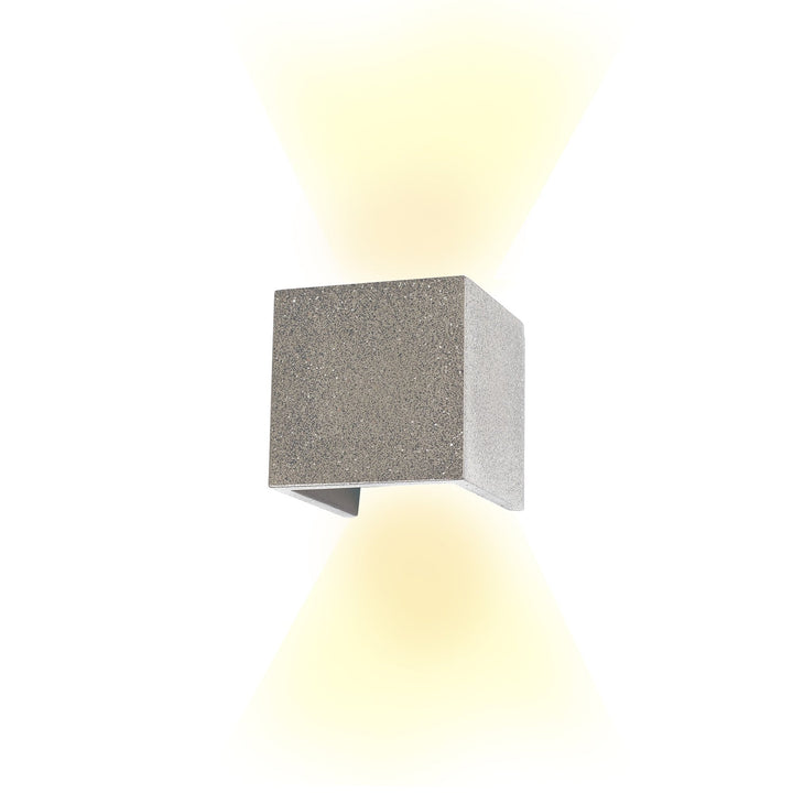 Mantra M7108 Taos Outdoor Wall Lamp 12W LED Dark Grey Cement