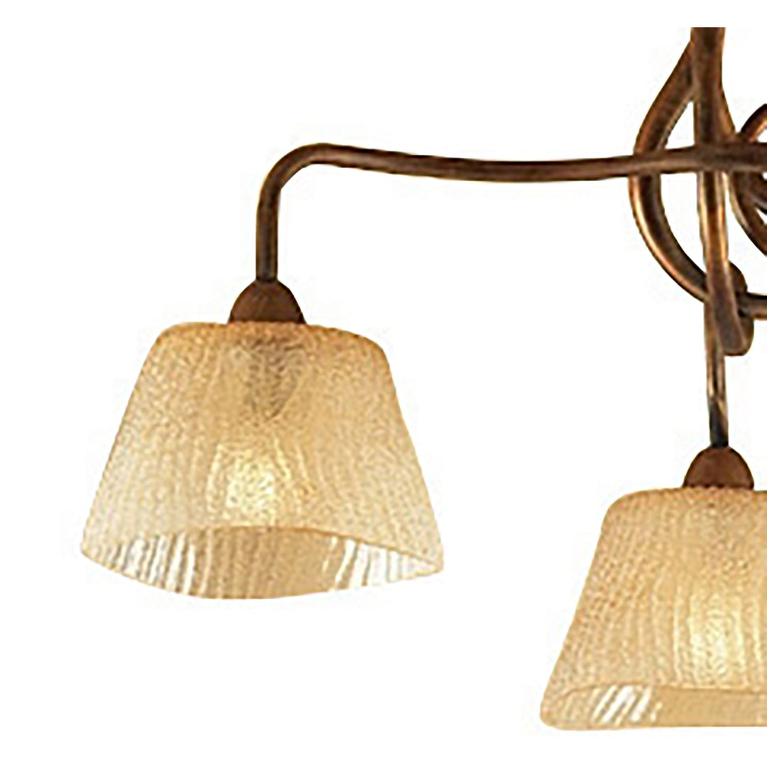 Mantra M39003 Tentacle Ceiling 3 Light E14 Rustic Gold