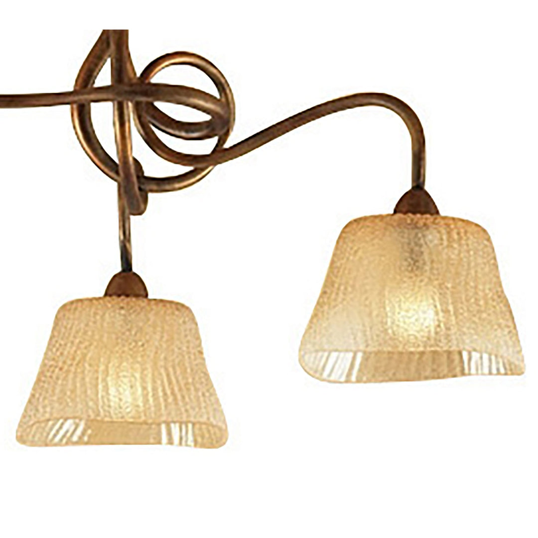 Mantra M39003 Tentacle Ceiling 3 Light E14 Rustic Gold