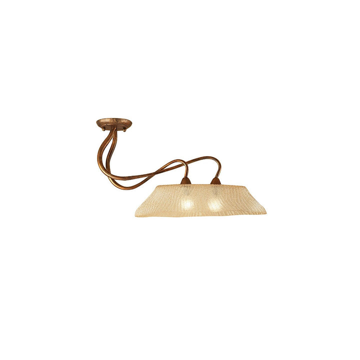 Mantra M39004 Tentacle Ceiling 2 Light E14 Rustic Gold