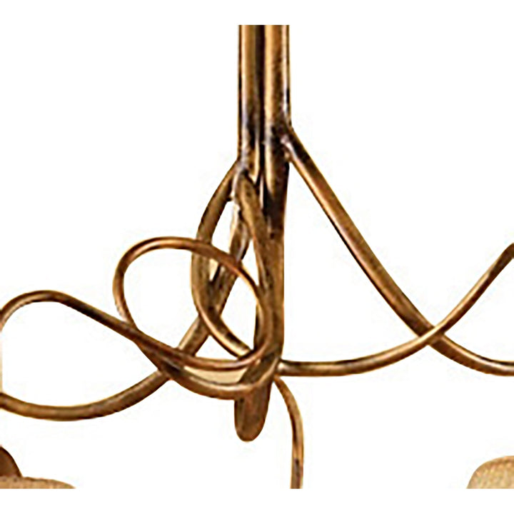 Mantra M39001 Tentacle Pendant 5 Light E14 Rustic Gold