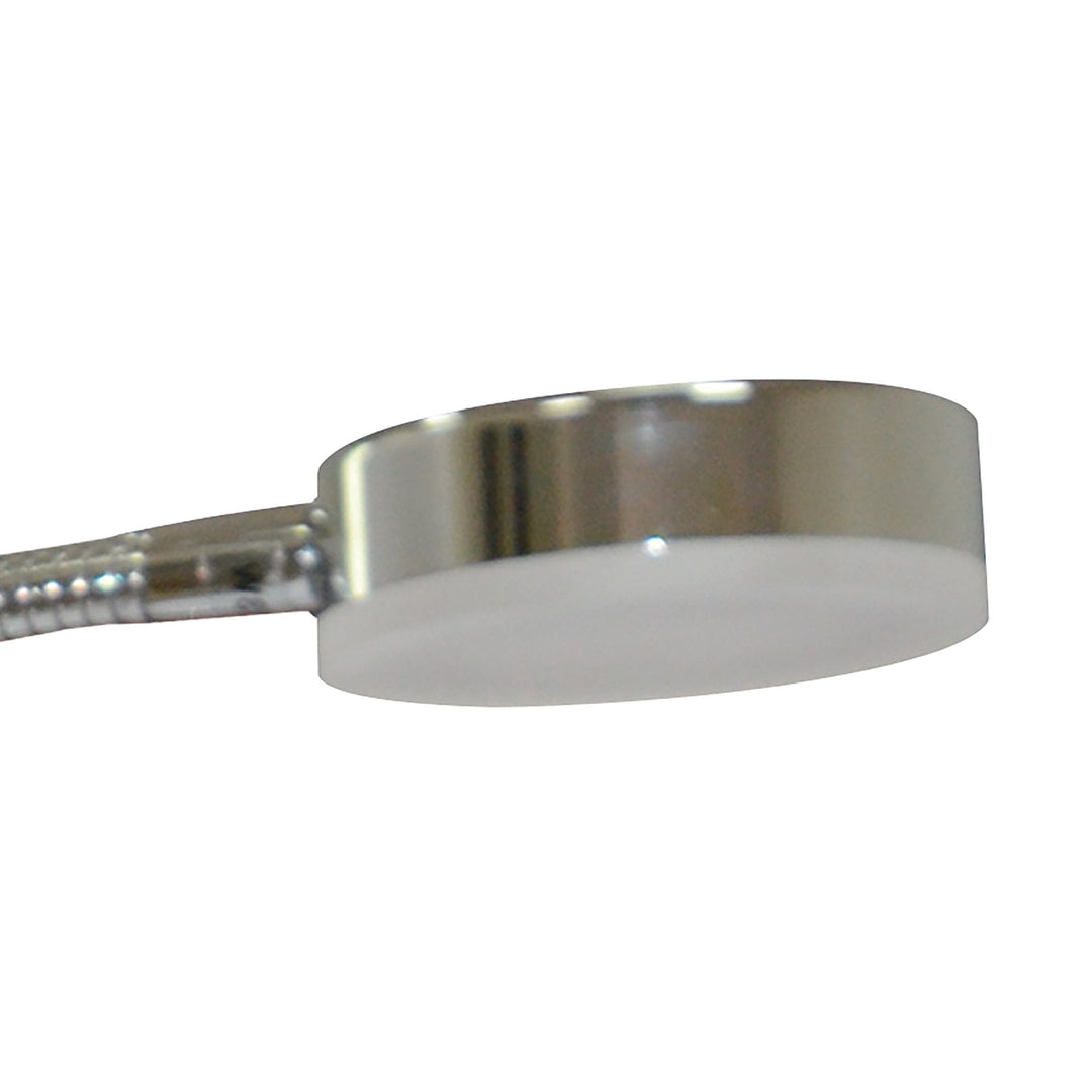 Mantra M8142/1 Tobias Table Lamp 1 Light 3W LED Polished Chrome/Frosted Acrylic