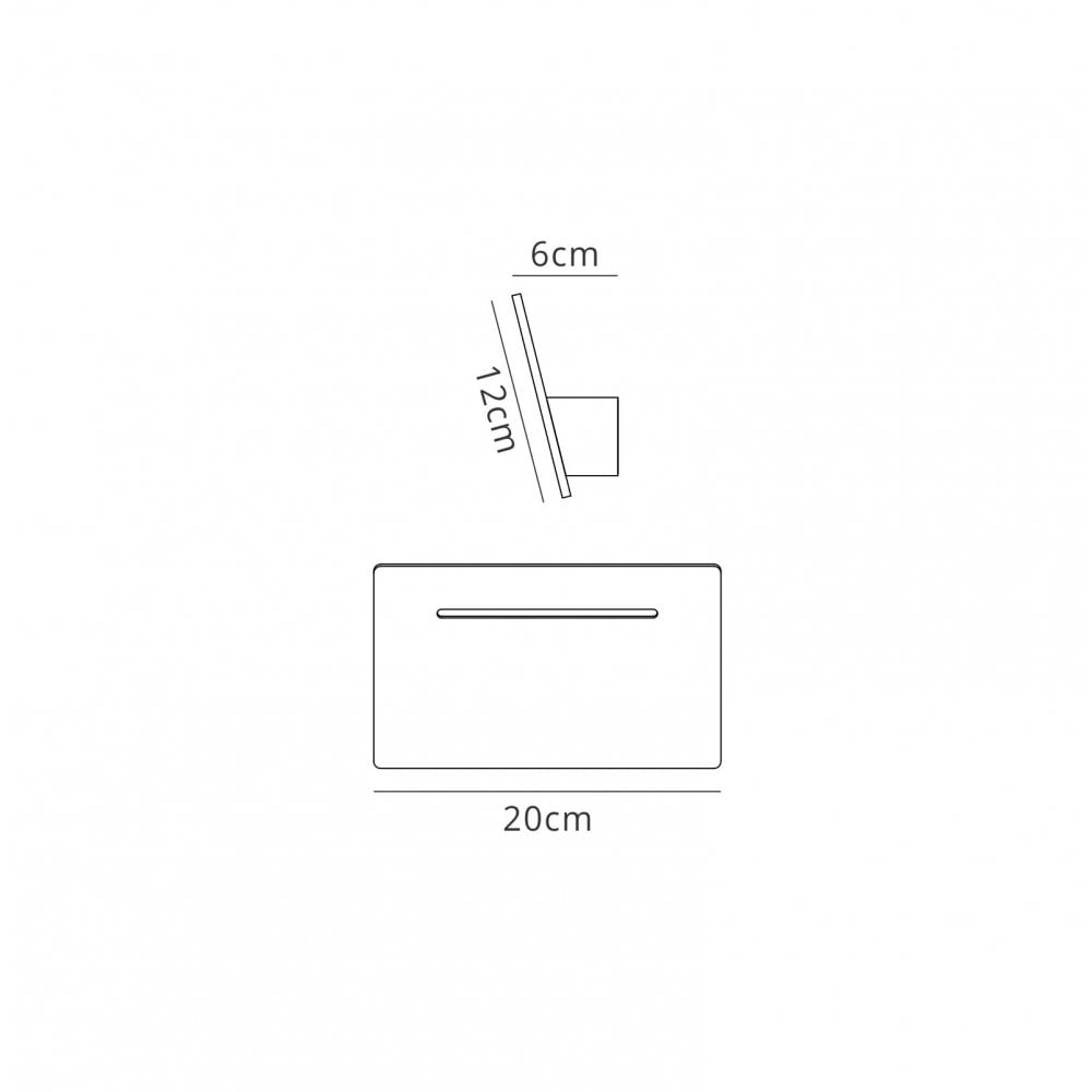 Mantra M5120 Toja Wall Lamp Rectangular 4W LED White