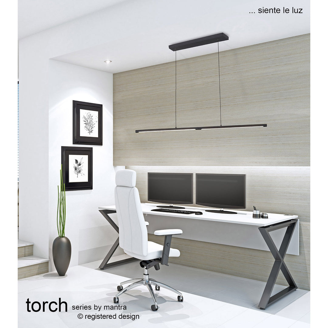 Mantra M6826 Torch Linear Pendant 22W LED Sand Black