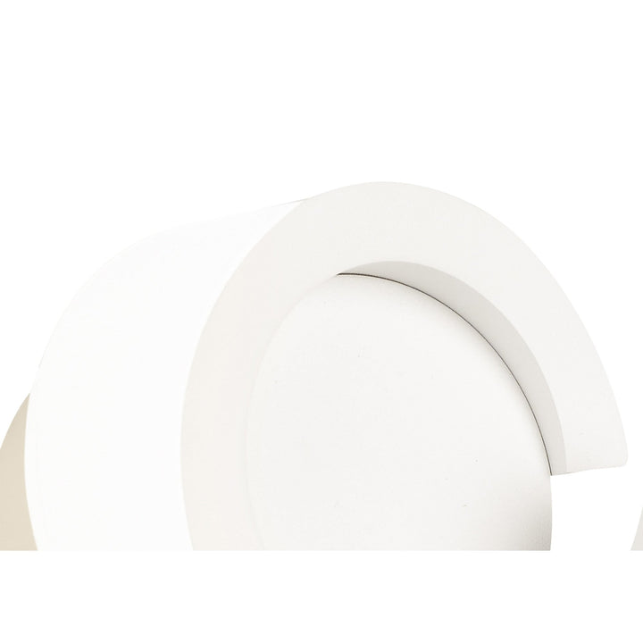 Mantra M6654 Tsunami 1 Light Round Wall Lamp 12W LED Sand White