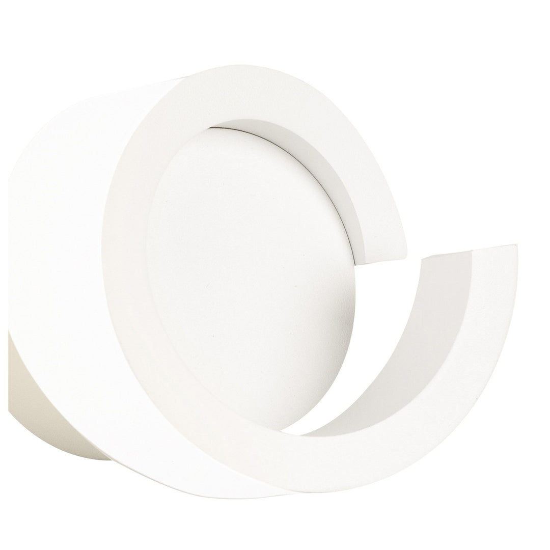 Mantra M6654 Tsunami 1 Light Round Wall Lamp 12W LED Sand White