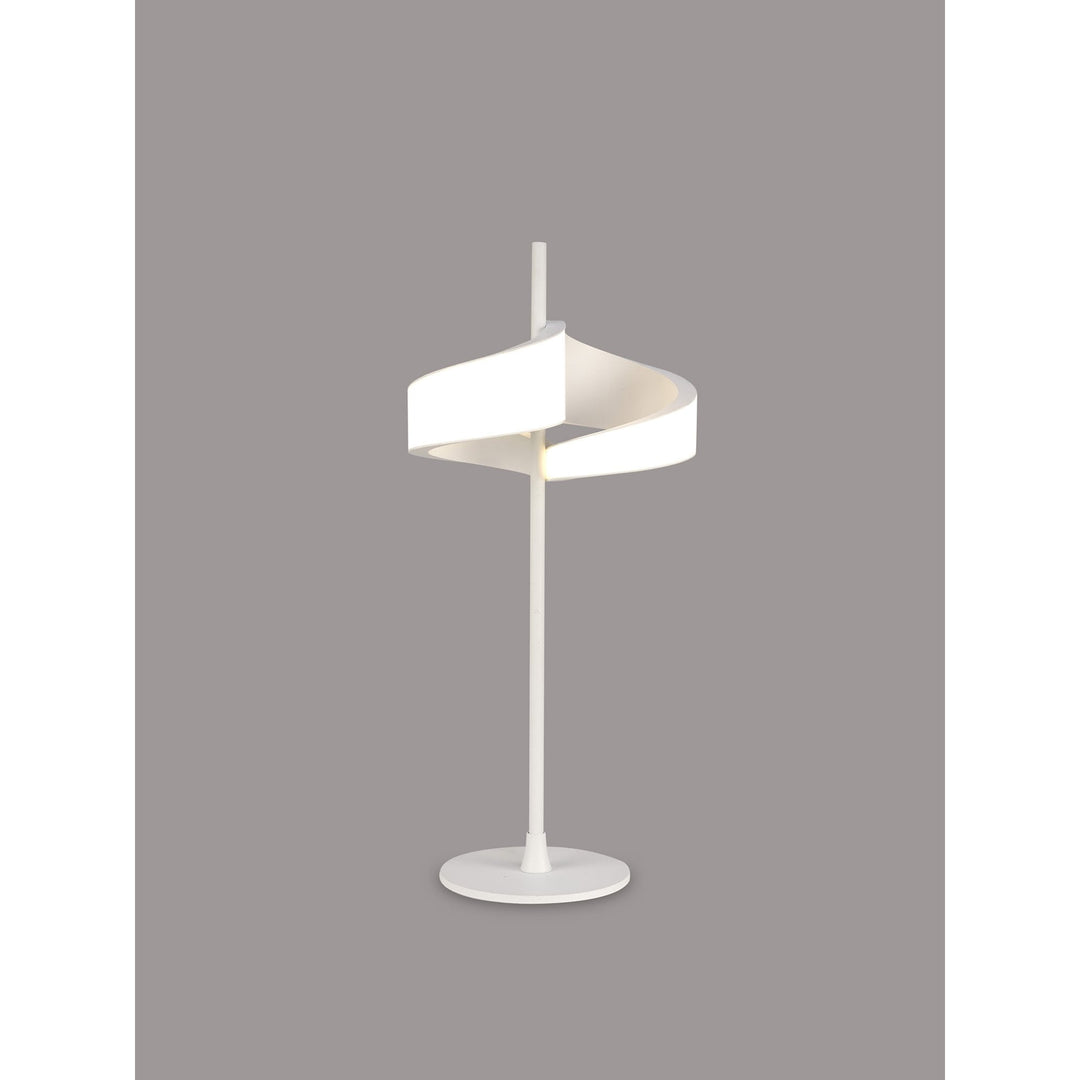 Mantra M6656 Tsunami 2 Light Table Lamp 12W LED Sand White