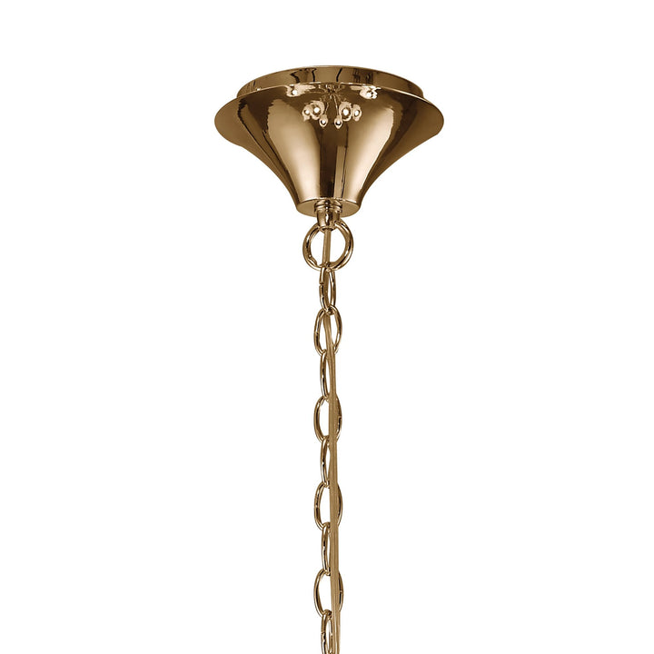 Mantra M3850FG Tiffany Pendant 2 Tier French Gold